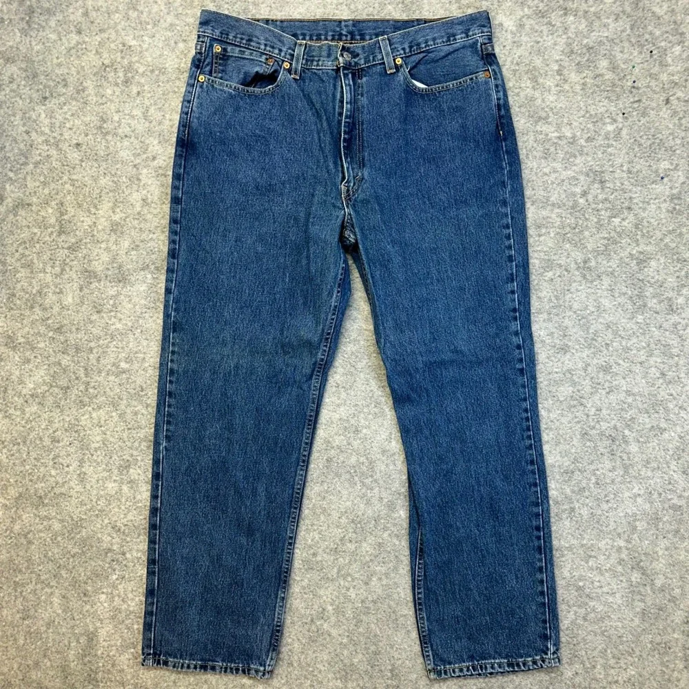 Lot of 3 Levi's 550 Relaxed Fit Jeans Mens 38x32 Blue Medium Wash Work Pants